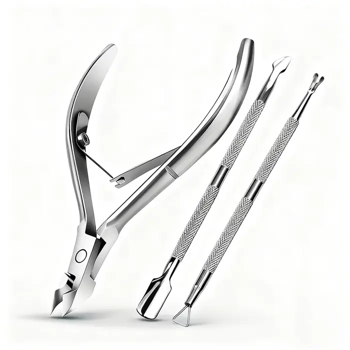 Pince à épiler pour cuticules d'ongles