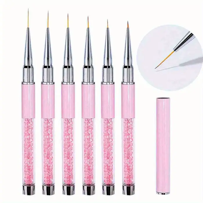 5/7/9/11/13/15mm ongles Art brosse lignes rayure fleur peinture dessin stylo acrylique UV Gel Extension grilles