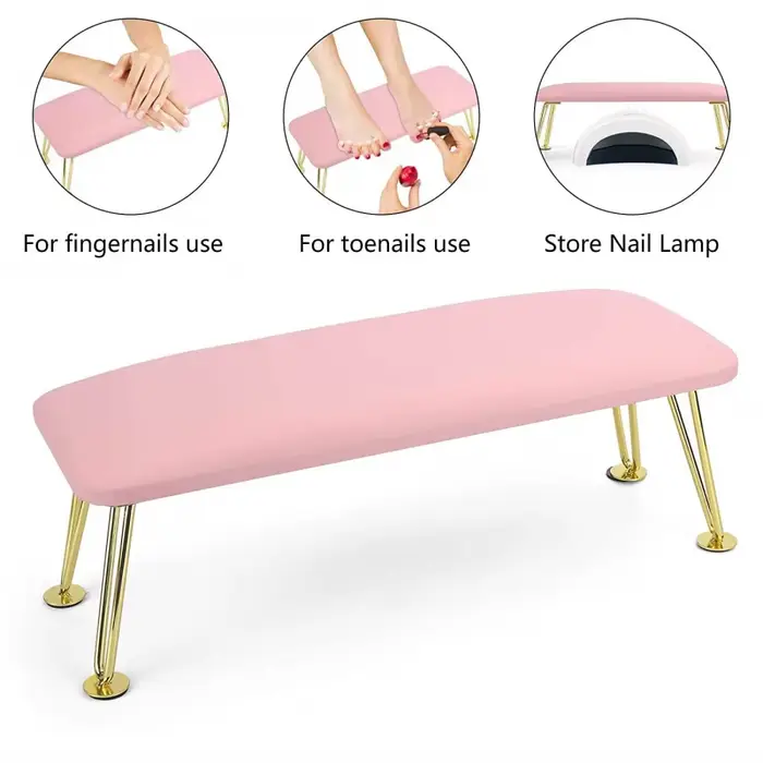 Le oreiller de manucure en Pu portable pliable