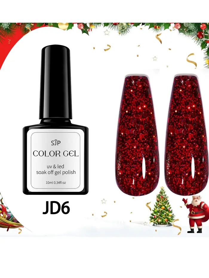LEON'S DAY − Verhéritage à ongles gel rouge, 10ml, art de manucure et de pédicure, UV/LED, à trempage