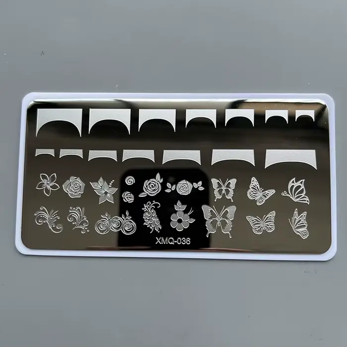 XMQ Nail Art Plaque d'estampage Designs français