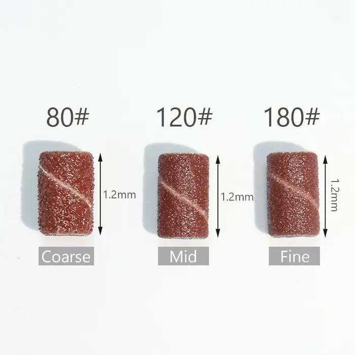100/50/25 pièces bandes d'anneau de ponçage des ongles manucure électrique forets à ongles 80/120/18