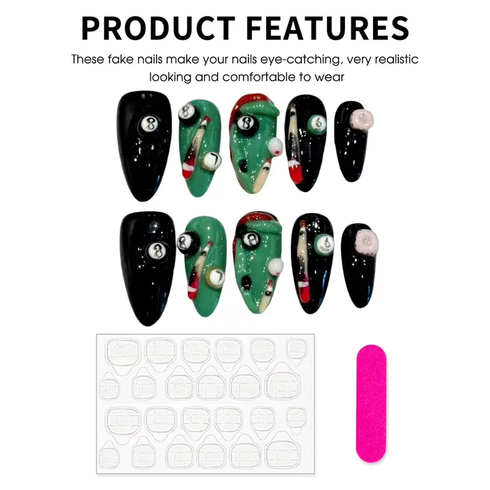 Faux ongles faits à la main