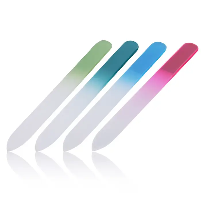 Lime à ongles en verre de cristal pour manucure, vernis à gel, accessoires et outils, pièces d'art,