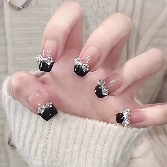 10 pièces ongles à pression faits à la main