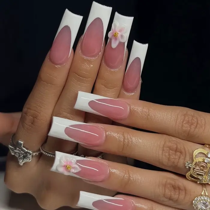 Nail Art-Embouts français extra longs