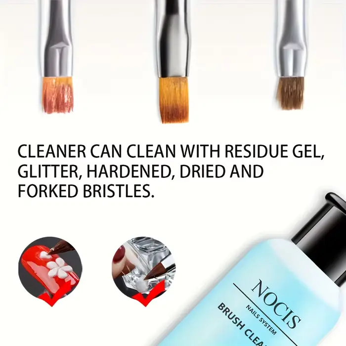 Nettoyant pour pinceaux à ongles en acrylique NOCIS 75ml