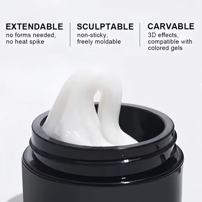 Gel pour ongles 3D, superposition dure et durable non collante