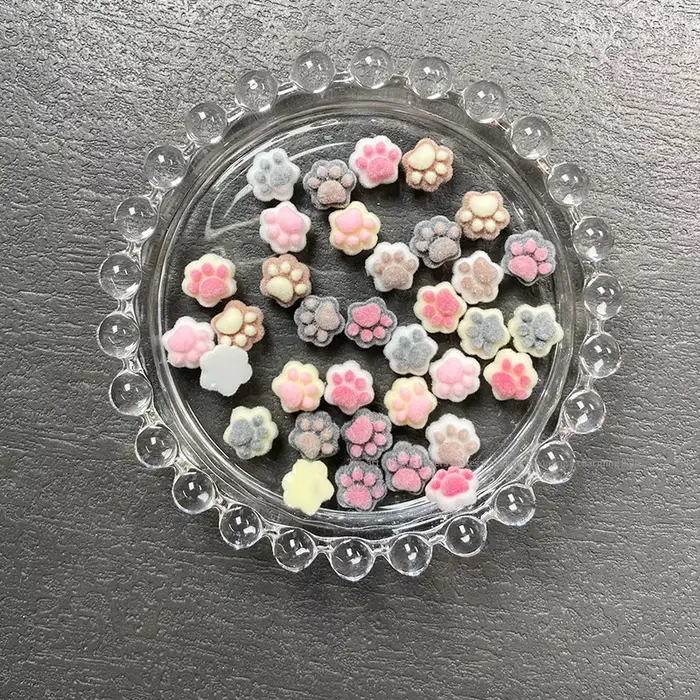 Patte de chat floquée d'hiver