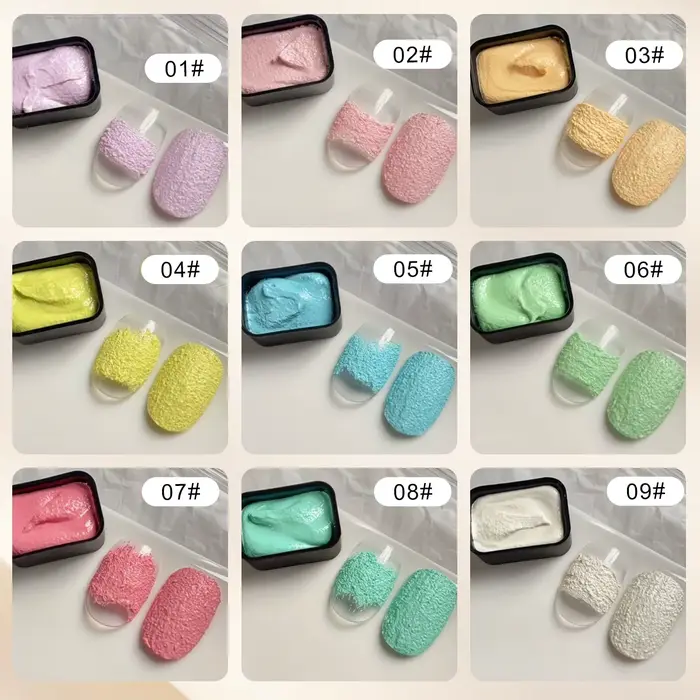Duolingdai Kit Complet de Gel Peinture à l'Huile Macaron 9 Couleurs - Gel