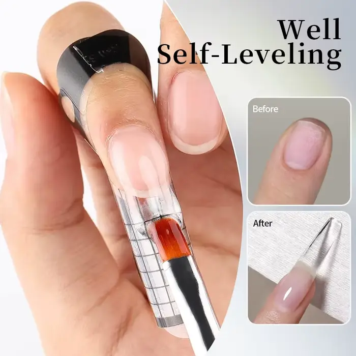 UR SUGAR 6 EN 1 Gel d'Extension pour Ongles 15ML Transparent Gel Constructeur Rapide Semi-Permanent Auto-nivelant Gel UV de Construction Soak Off