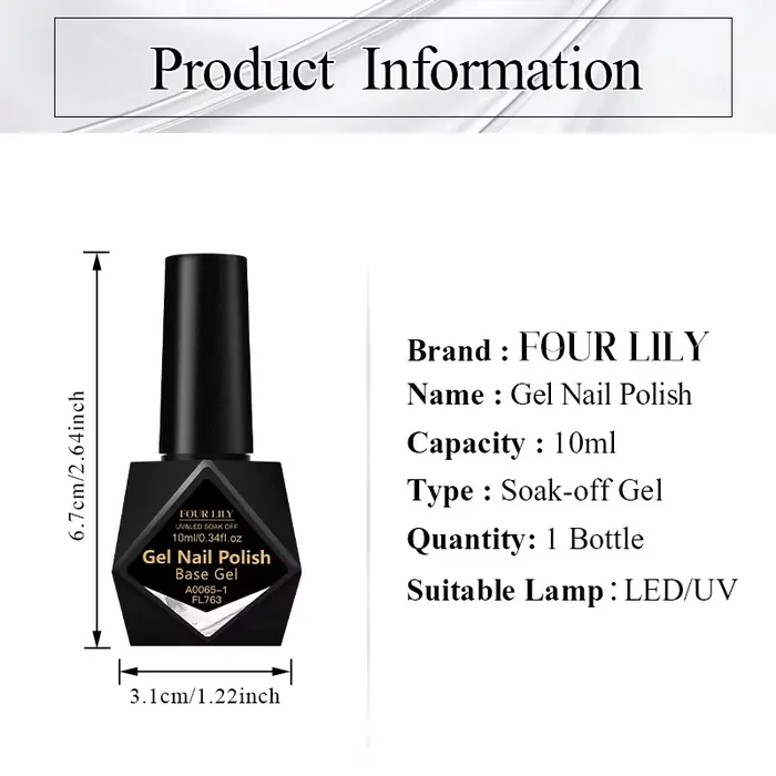 Kit de vernis de Base pour ongles