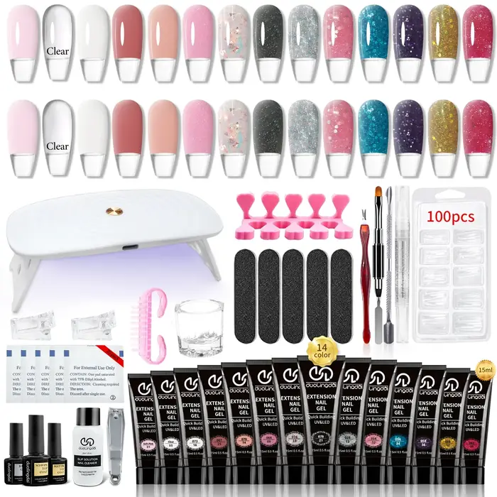 Kit d'extension d'ongles en gel