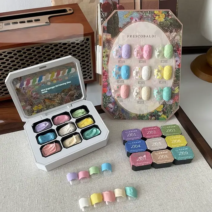 Gel de peinture à l'huile de marijuana 3D pour dessin d'ongles