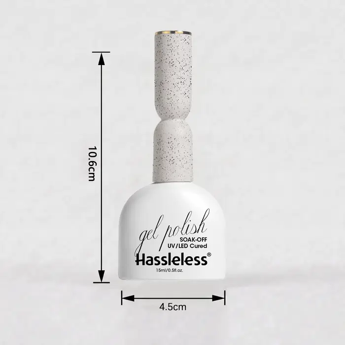 Gel à ongles noir et blanc uni sans tracas 15 ml