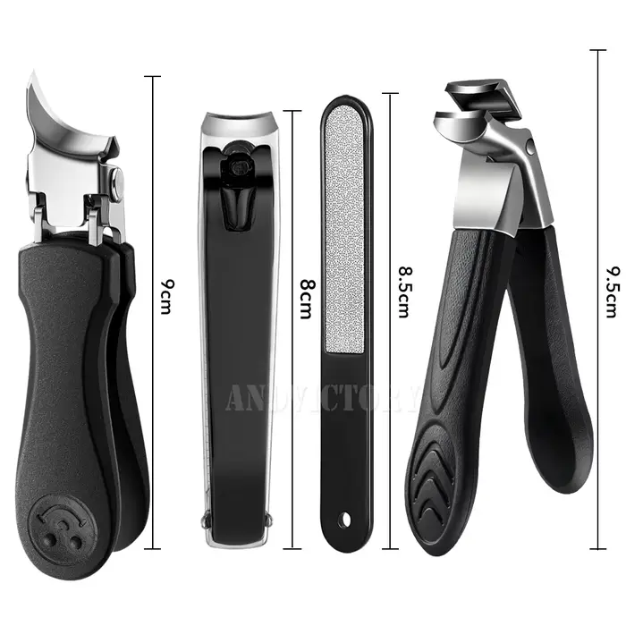 2/4 pièces/ensemble coupe-ongles ensemble ongles incarnés épais coupe-ongles ensemble pour pédicure 