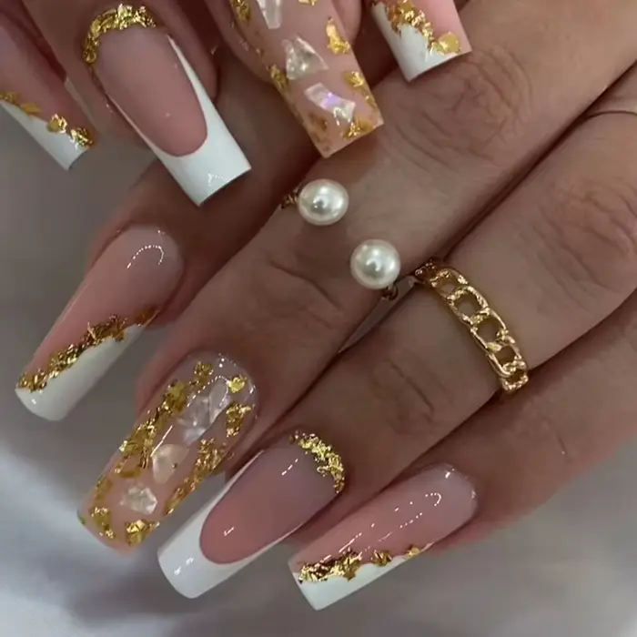 Faux ongles de ballet français à couverture complète