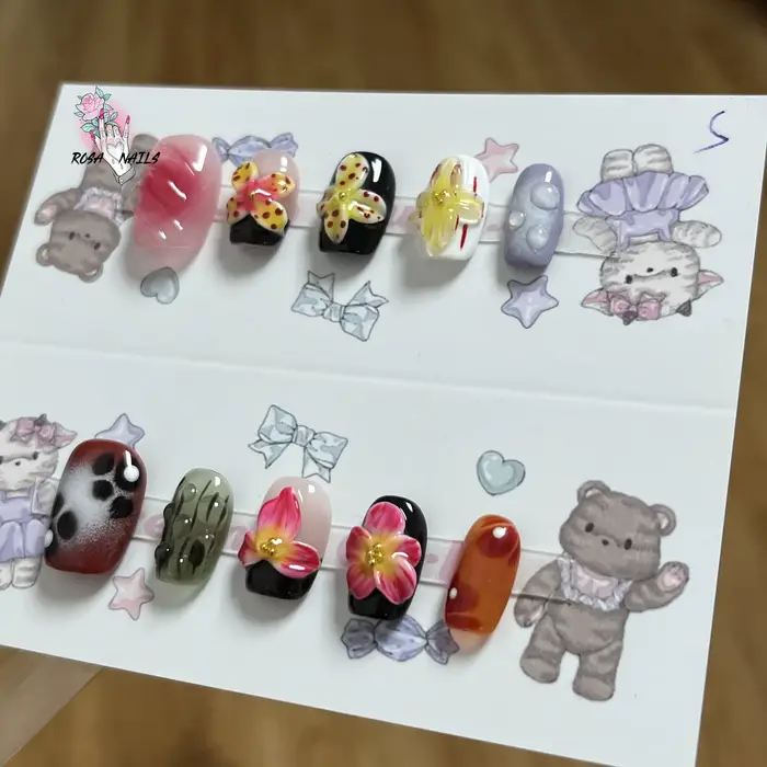 Faux ongles 3D en acrylique