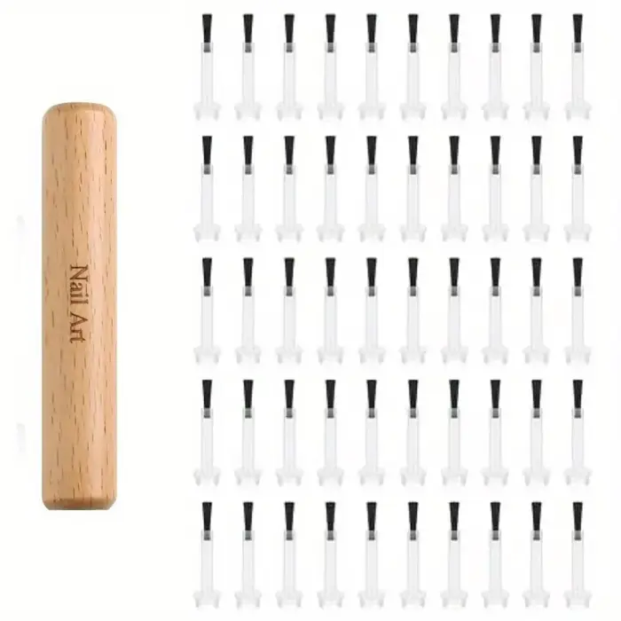 Ensemble de pinceaux professionnels pour Nail Art, avec poignée en bois détachable, pinceaux multifo