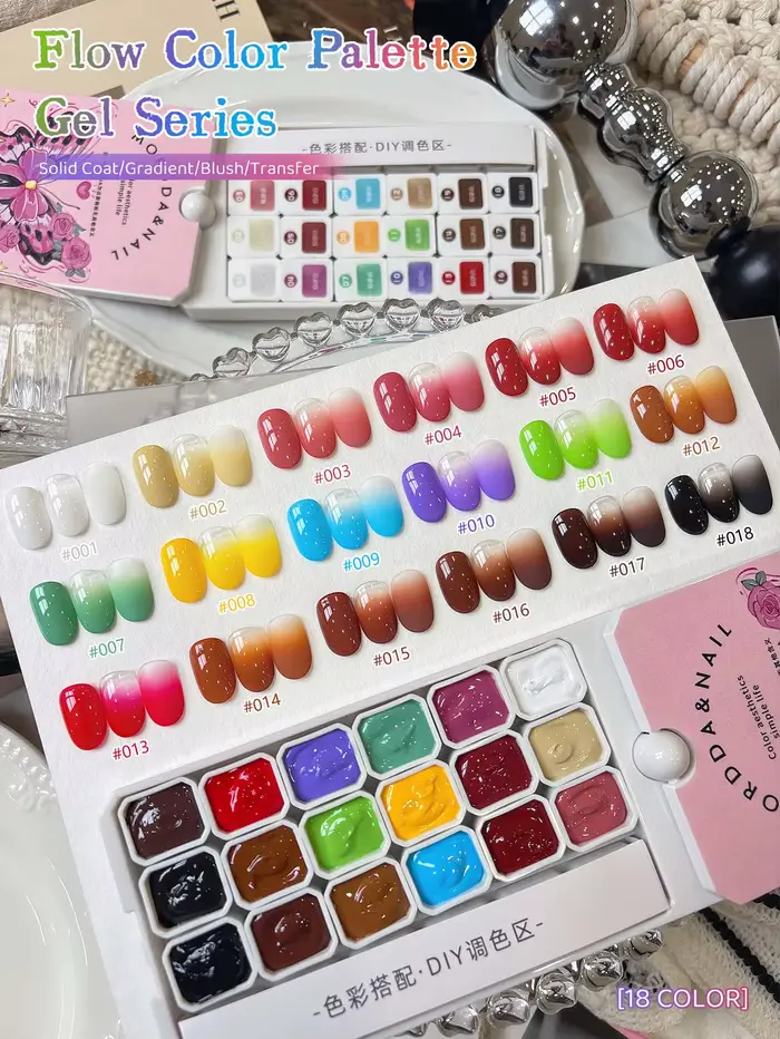 Vernis à ongles pailleté MORDDA 18 couleurs à haute saturation, semi-solide populaire, adapté aux fe