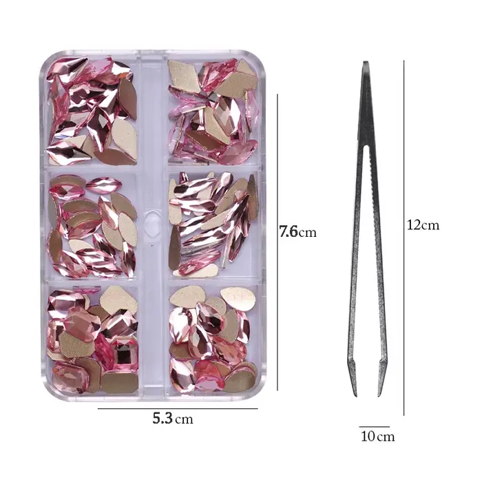 Strass en cristal de forme mixte