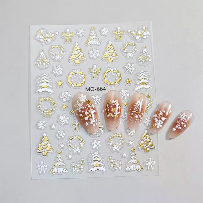 Autocollants de manucure en or pour Nail Art