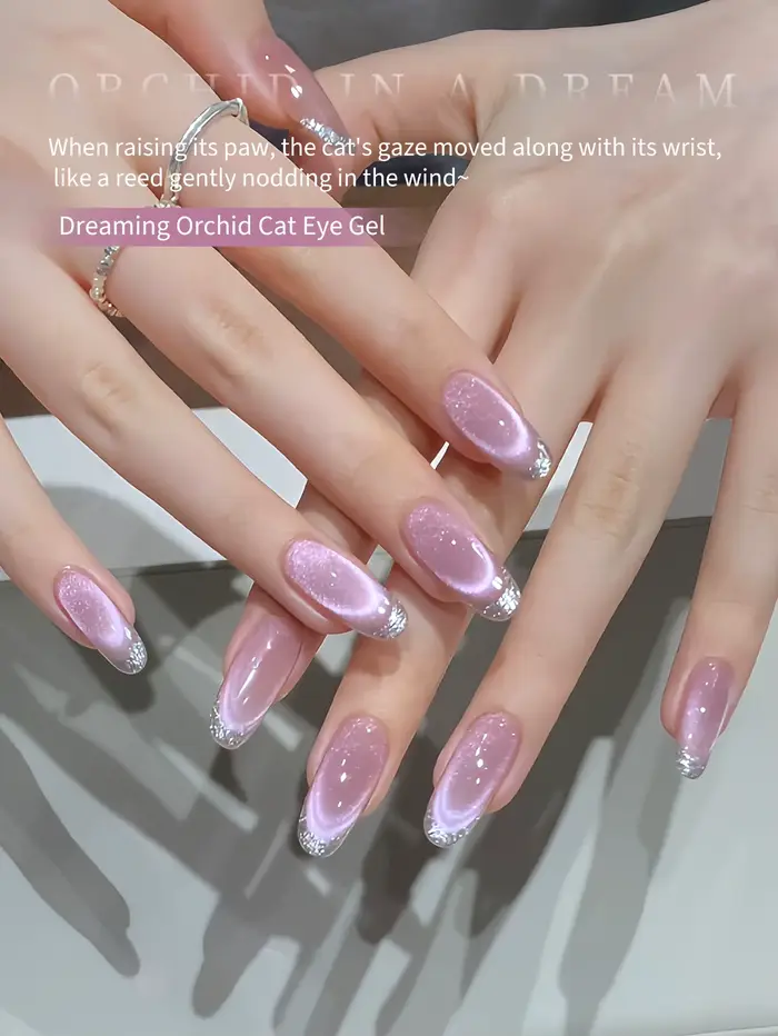 Vernis à ongles gel œil de chat violet 12 ml