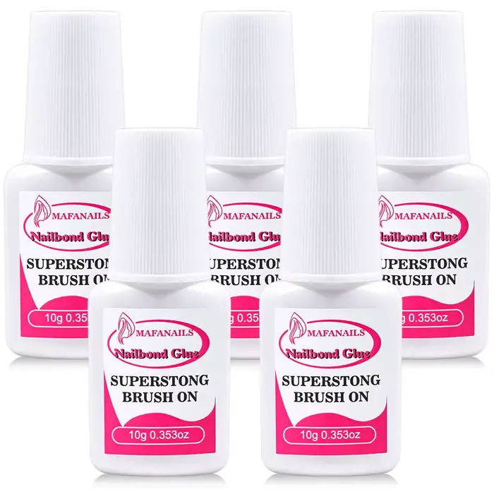Colle à ongles pour pointes d'ongles, 10g, presse la plus forte (2/3/7/8/10ml), brosse à ongles sur 