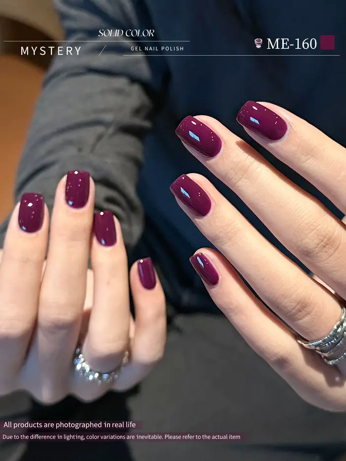 1Pc 15ML violet rouge Gel pour ongles Semi Permanent Nail Art trempage UV LED Salon de manucure bricolage