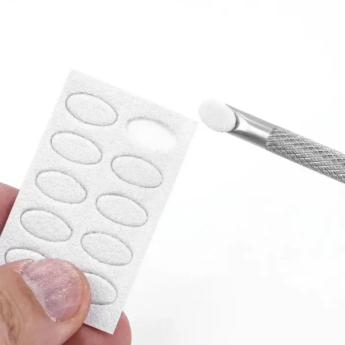 Dissolvant de bâtons de manucure à Double extrémité en acier inoxydable, outil de meulage des ongles