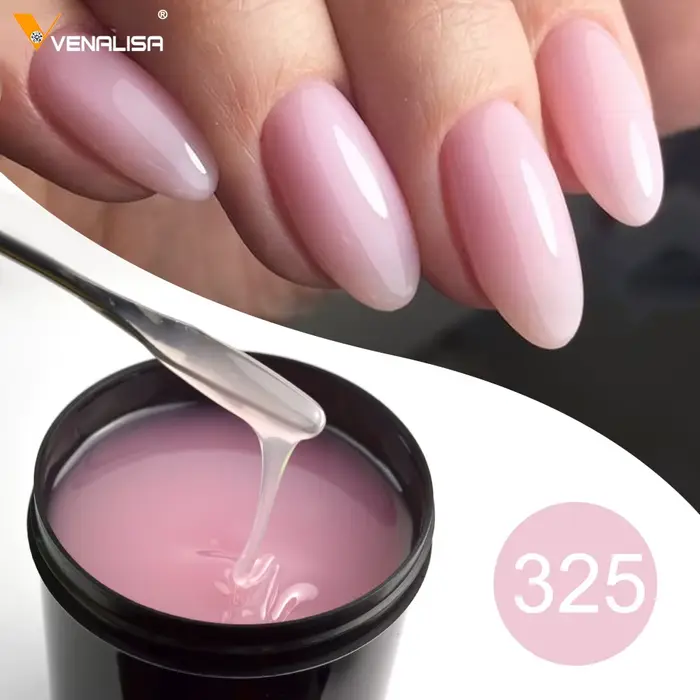 Venalisa couche de finition trempée longue tenue Gel auto-nivelant renforcer l'extension d'ongle de Camouflage 30 ml/225 ml paquet de recharge de grand Volume