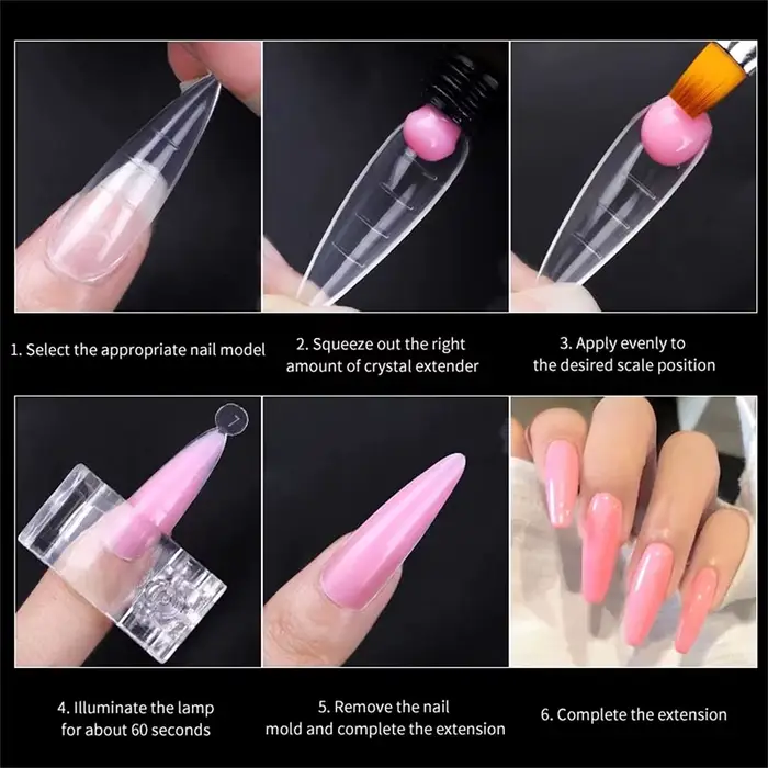 Faux ongles formes conseils Gel UV pour Extension bâtiment Gel vernis