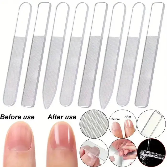 Limes professionnelles pour Nail Art en verre Nano