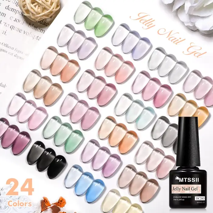 Vernis à ongles gel translucide semi-permanent