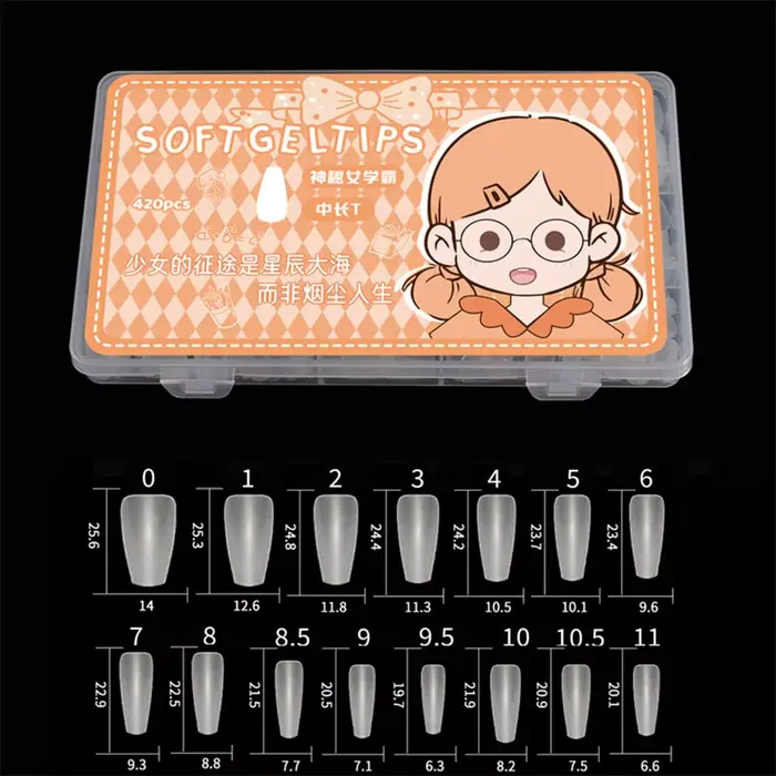 Faux ongles portables ultra-courts mats, fins, sans trace, en forme de goutte d'eau ou d'amande