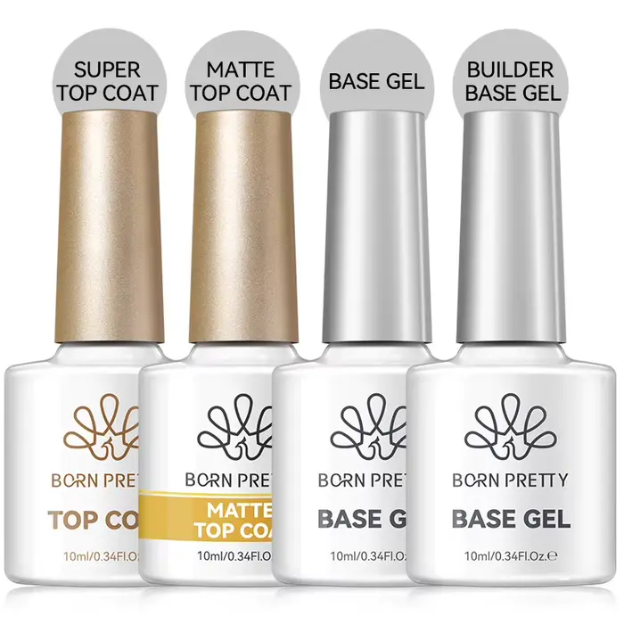 BORN PRETTY 10ml Gel Polish Multifonctionnel Base Gel Super Top Coat Soak Off UV LED Vernis à Ongles Semi-Permanent