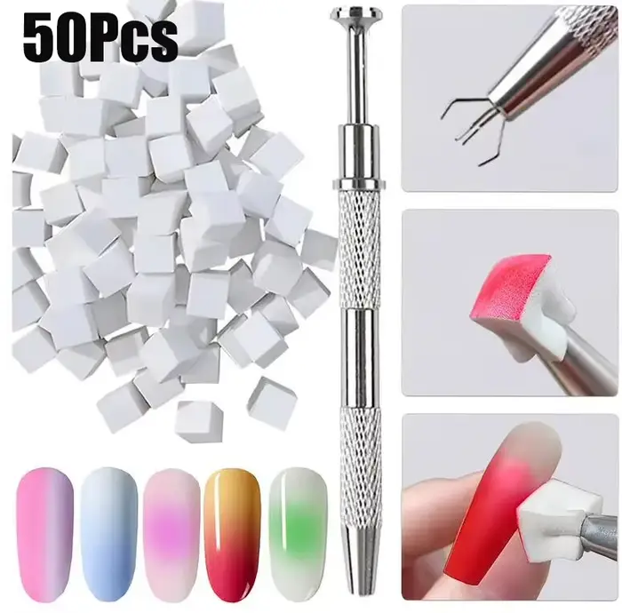 5 ml-3 couleurs noir/blanc/rose Nail Art coussin d'air colle dégradé fleur claque vernis à ongles pe