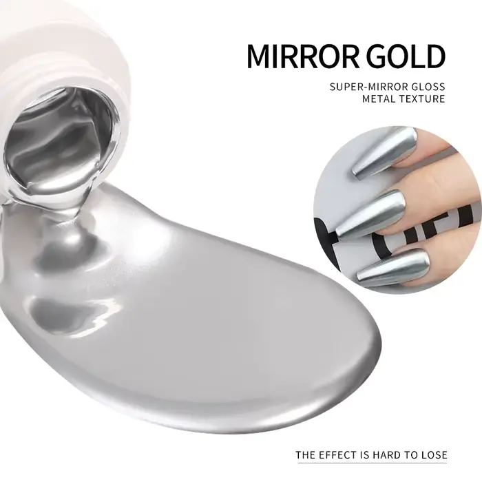 Vernis à ongles métallique miroir