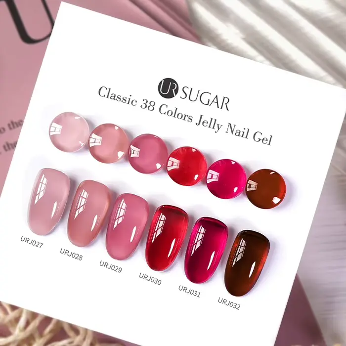 UR SUGAR 15ml vin cerise rouge gelée Gel vernis à ongles noël