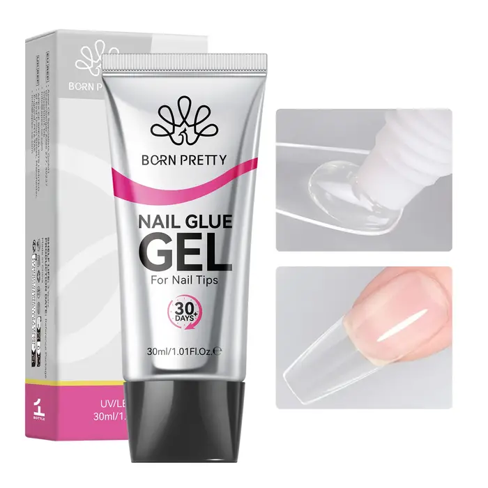 BORN PRETTY Gel adhésif transparent pour ongles 30ml