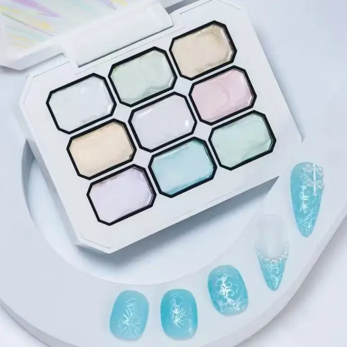 Pour les techniciennes ongulaires et les débutantes, vernis à ongles gel 9 couleurs, dégradé solide, haute saturation, effet blush, adapté à la manucure française