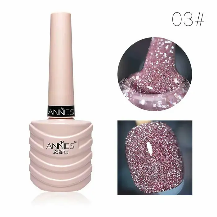 Verhéritage à ongles gel scintillant