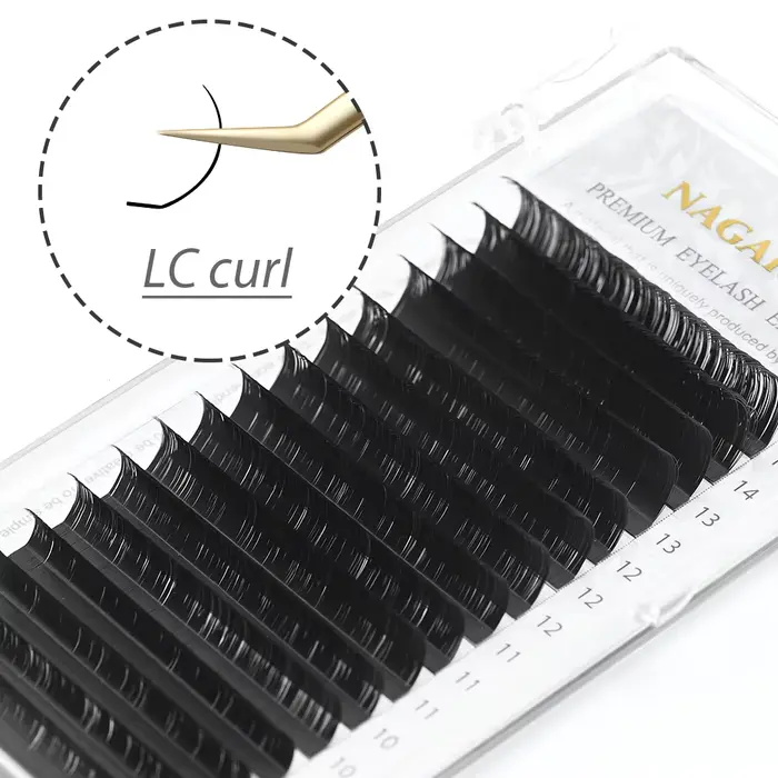 NAGARAKU mélange Extension de cils maquillage L LC N boucles mélange 7-15mm 16 lignes vison synthéti