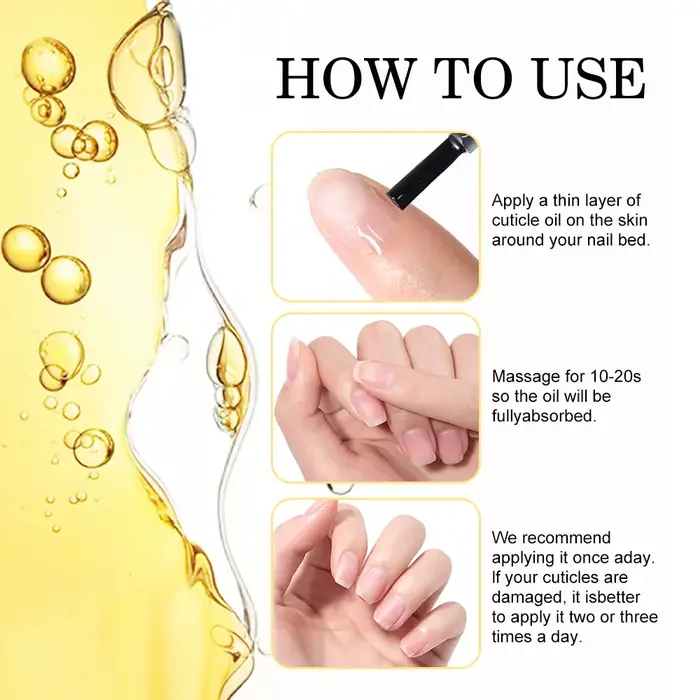 Huile nutritionnelle parfumée pour ongles