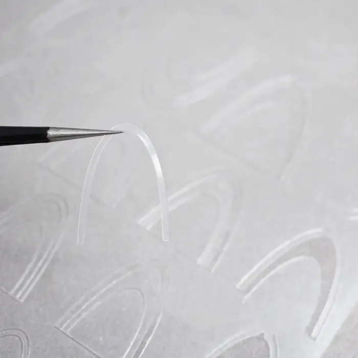 Autocollants pour ongles français en dentelle creuse, 1 pièce, mode Simple, curseur auto-adhésif, dé