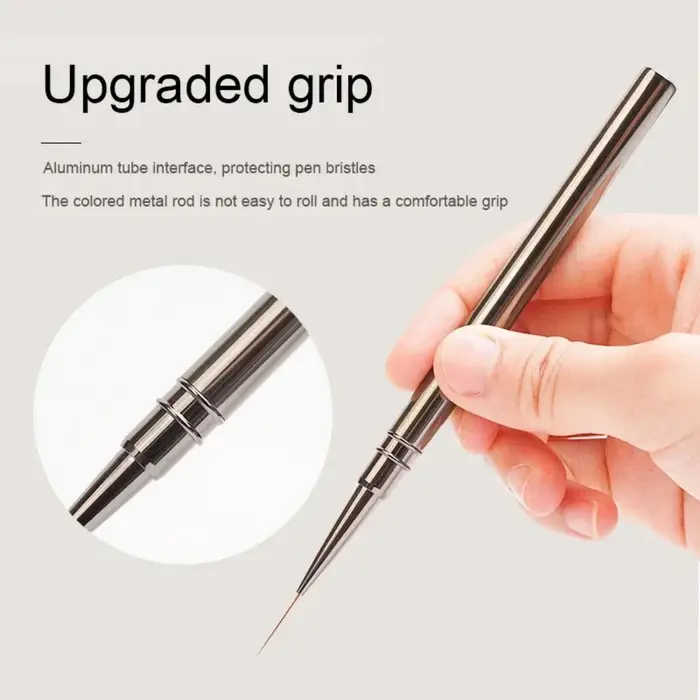 Pinceaux de précision pour nail art, pour dessin de lignes allongées et de rayures, stylo de conception d'ongles, outil professionnel de manucure