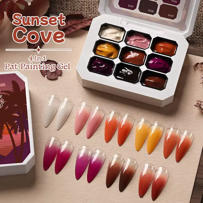 UR SUGAR 9 couleurs dégradé peinture Gel Nail Art