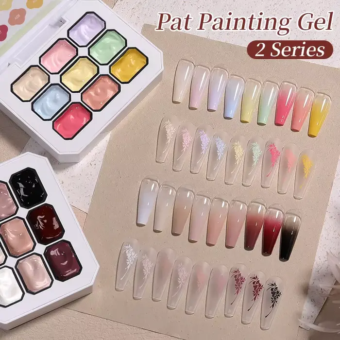 Nouveau Gel de Peinture pour Ongles Dégradé 9 Couleurs