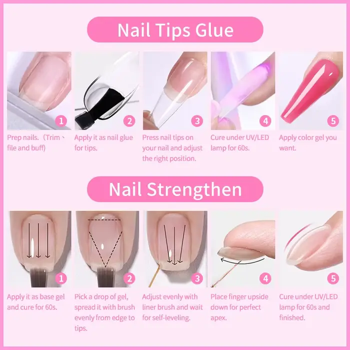 BORN PRETTY 6 en 1 colle à ongles Gel 15ML