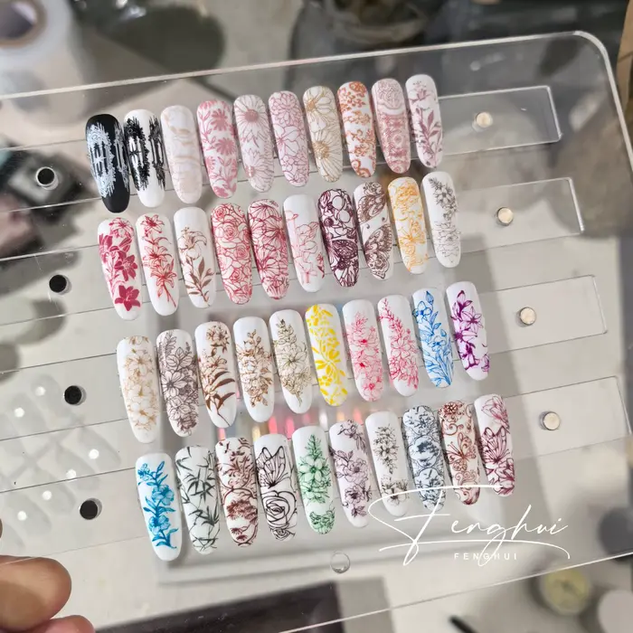48 Couleurs/Boîte Gel de Peinture à Tapoter pour Ongles UV LED Soak Off